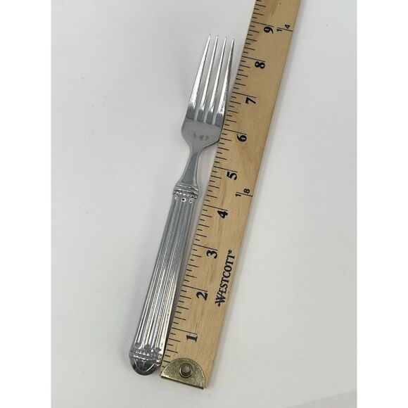 JC PENNEY COLONNADE Stainless Glossy Dinner Place Forks 8.25" Set Of 4 - Picture 2 of 6